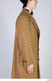  Photos Man in Historical formal suit 7 20th century Brown suit Historical clothing brown Coat upper body 0008.jpg